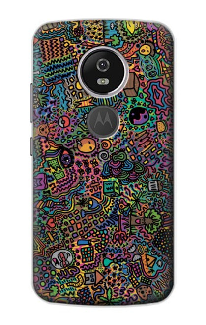 S3815 Psychedelic Art Case For Motorola Moto E5 Plus