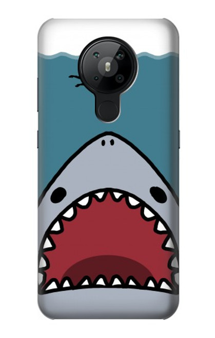 S3825 Cartoon Shark Sea Diving Case For Nokia 5.3