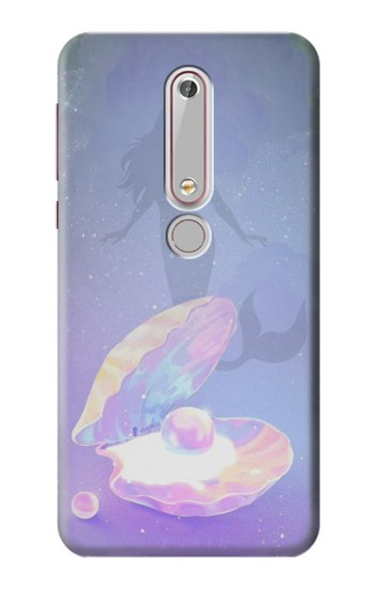 S3823 Beauty Pearl Mermaid Case For Nokia 6.1, Nokia 6 2018
