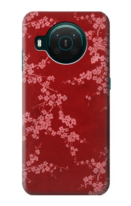 S3817 Red Floral Cherry blossom Pattern Case For Nokia X10