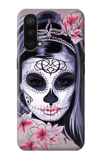 S3821 Sugar Skull Steam Punk Girl Gothic Case For OnePlus Nord CE 5G