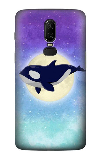 S3807 Killer Whale Orca Moon Pastel Fantasy Case For OnePlus 6