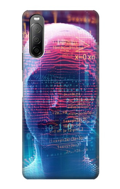 S3800 Digital Human Face Case For Sony Xperia 10 II
