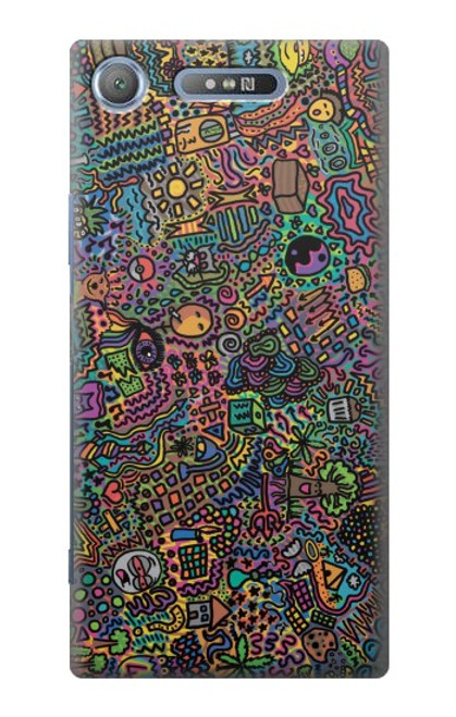 S3815 Psychedelic Art Case For Sony Xperia XZ1