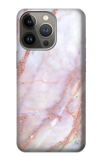 S3482 Soft Pink Marble Graphic Print Case For iPhone 13 Pro