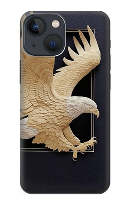 S1383 Paper Sculpture Eagle Case For iPhone 13 mini
