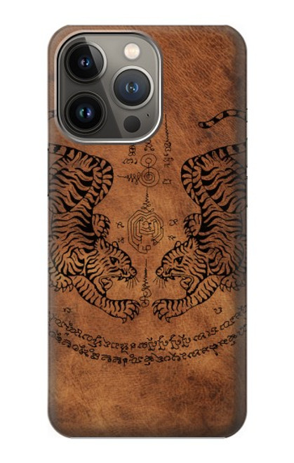 S3209 Sak Yant Twin Tiger Case For iPhone 13 Pro Max