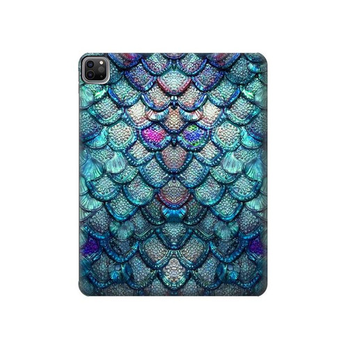 S3809 Mermaid Fish Scale Hard Case For iPad Pro 12.9 (2022,2021,2020,2018, 3rd, 4th, 5th, 6th)