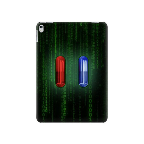 S3816 Red Pill Blue Pill Capsule Hard Case For iPad 9.7 (2017,2018), iPad 6, iPad 5