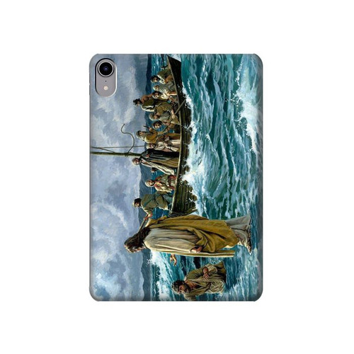 S1722 Jesus Walk on The Sea Hard Case For iPad mini 6 7, iPad mini (2021,2024)