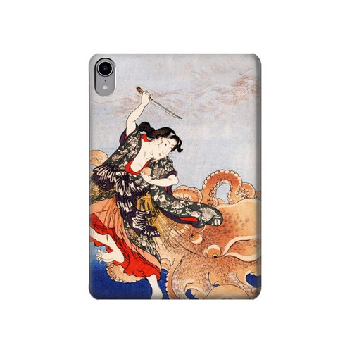 S2496 Japan Art Utagawa Kuniyoshi Tamatori Hard Case For iPad mini 6 7, iPad mini (2021,2024)