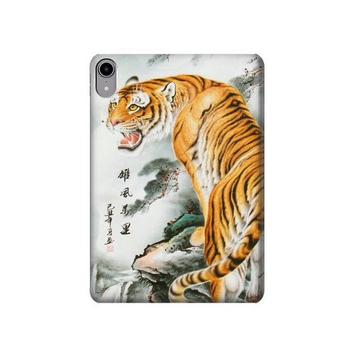 S2750 Oriental Chinese Tiger Painting Hard Case For iPad mini 6 7, iPad mini (2021,2024)