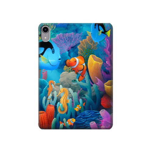 S3227 Underwater World Cartoon Hard Case For iPad mini 6 7, iPad mini (2021,2024)