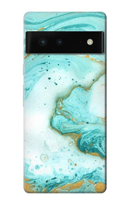 S3399 Green Marble Graphic Print Case For Google Pixel 6