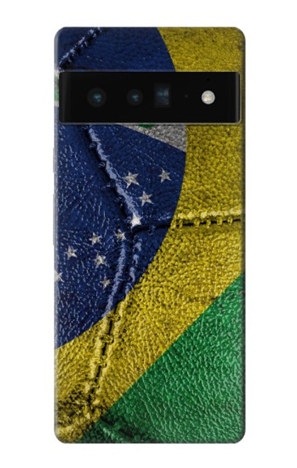 S3297 Brazil Flag Vintage Football Graphic Case For Google Pixel 6 Pro