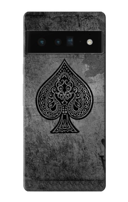 S3446 Black Ace Spade Case For Google Pixel 6 Pro
