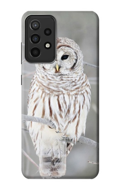 S1566 Snowy Owl White Owl Case For Samsung Galaxy A52s 5G