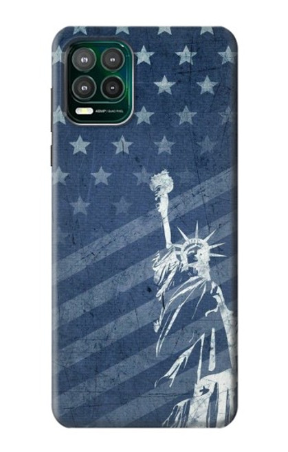 S3450 US Flag Liberty Statue Case For Motorola Moto G Stylus 5G