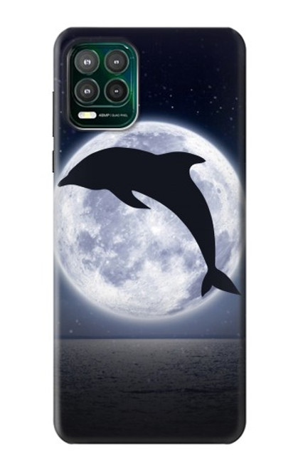 S3510 Dolphin Moon Night Case For Motorola Moto G Stylus 5G