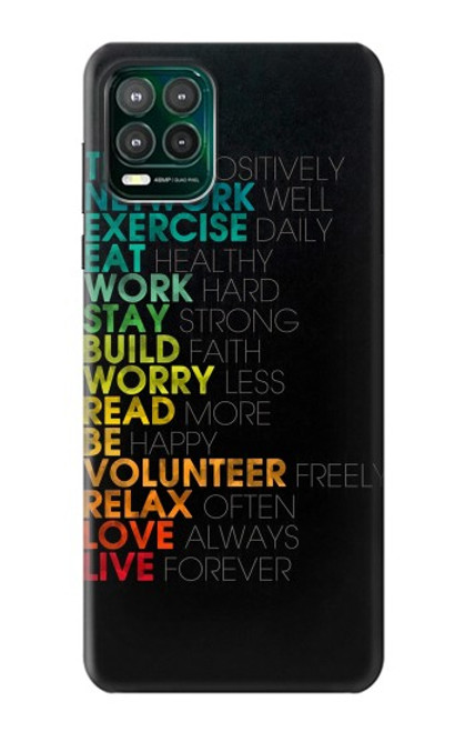 S3523 Think Positive Words Quotes Case For Motorola Moto G Stylus 5G