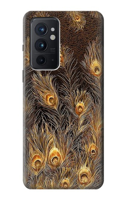 S3691 Gold Peacock Feather Case For OnePlus 9RT 5G