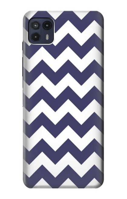 S2345 Navy Blue Shavron Zig Zag Pattern Case For Motorola Moto G50 5G [for G50 5G only. NOT for G50]