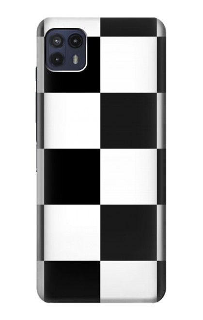 S2492 Black and White Check Case For Motorola Moto G50 5G [for G50 5G only. NOT for G50]