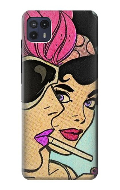 S3171 Girls Pop Art Case For Motorola Moto G50 5G [for G50 5G only. NOT for G50]