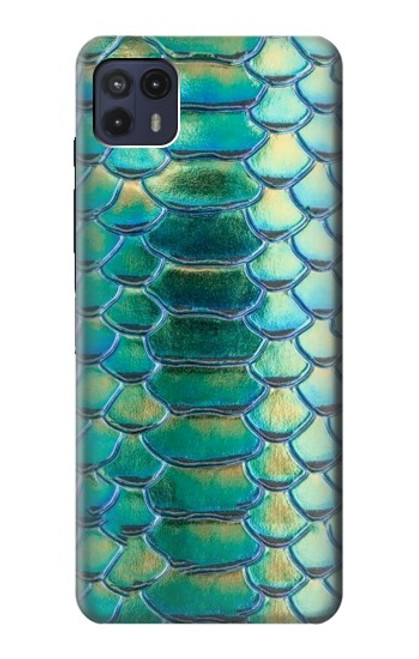 S3414 Green Snake Scale Graphic Print Case For Motorola Moto G50 5G [for G50 5G only. NOT for G50]