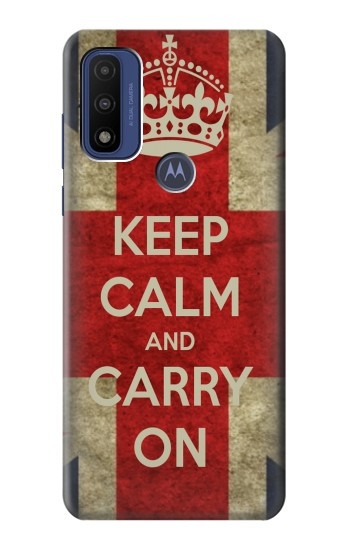 S0674 Keep Calm and Carry On Case For Motorola G Pure