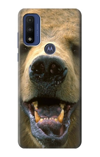 S0840 Grizzly Bear Face Case For Motorola G Pure