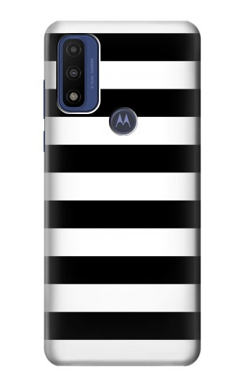 S1596 Black and White Striped Case For Motorola G Pure