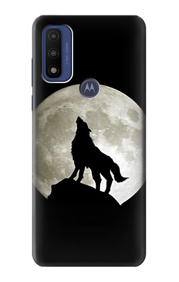 S1981 Wolf Howling at The Moon Case For Motorola G Pure