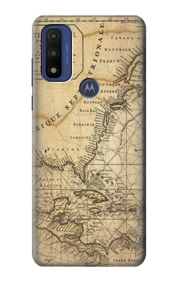 S2506 Exploration North America Map Case For Motorola G Pure