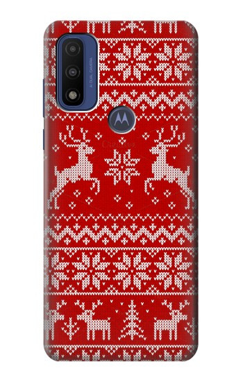 S2835 Christmas Reindeer Knitted Pattern Case For Motorola G Pure