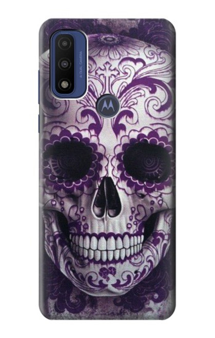 S3582 Purple Sugar Skull Case For Motorola G Pure