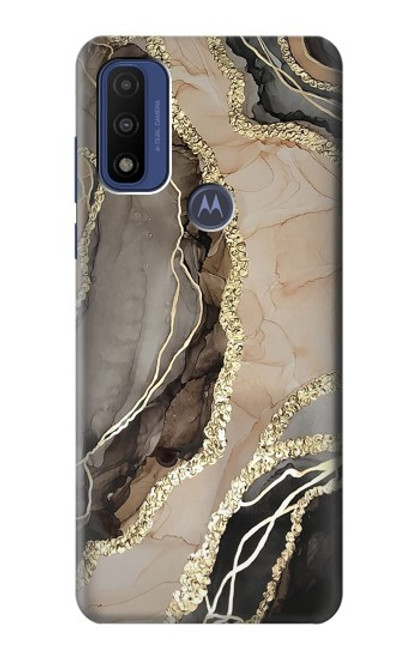 S3700 Marble Gold Graphic Printed Case For Motorola G Pure