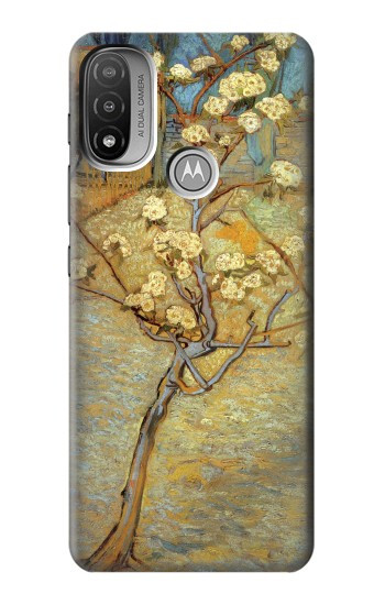 S1978 Van Gogh Letter Pear Tree Blossom Case For Motorola Moto E20,E30,E40