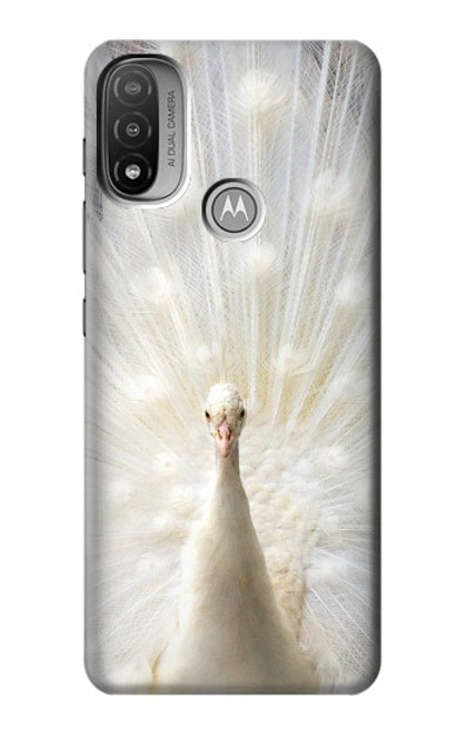 S1980 White Peacock Case For Motorola Moto E20,E30,E40