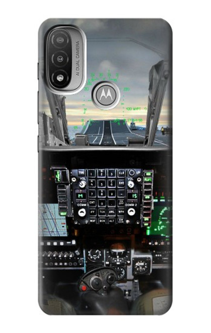 S2435 Fighter Jet Aircraft Cockpit Case For Motorola Moto E20,E30,E40