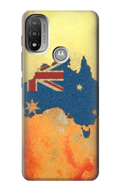 S2494 Australia Flag Map Rock Texture Case For Motorola Moto E20,E30,E40