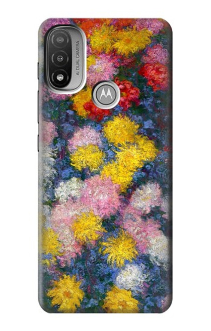 S3342 Claude Monet Chrysanthemums Case For Motorola Moto E20,E30,E40