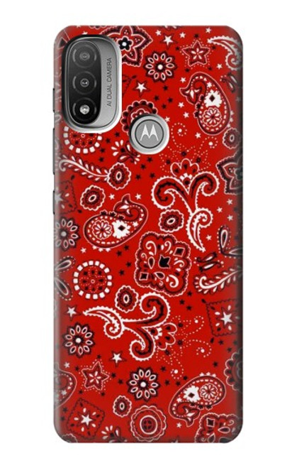 S3354 Red Classic Bandana Case For Motorola Moto E20,E30,E40