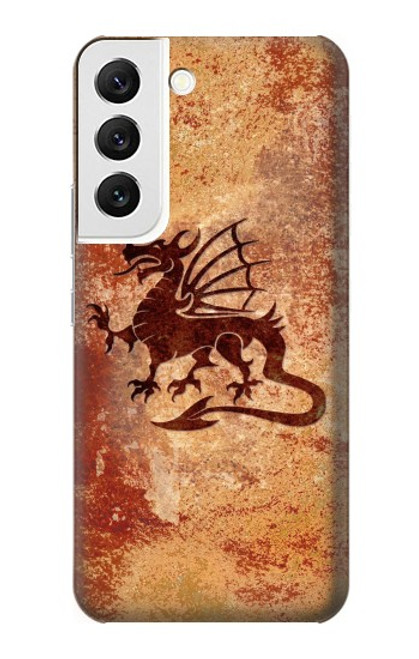 S2485 Dragon Metal Texture Graphic Printed Case For Samsung Galaxy S22