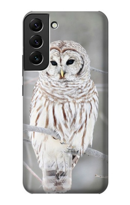 S1566 Snowy Owl White Owl Case For Samsung Galaxy S22 Plus