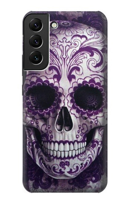 S3582 Purple Sugar Skull Case For Samsung Galaxy S22 Plus