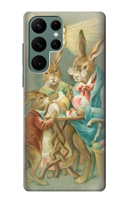 S3164 Easter Rabbit Family Case For Samsung Galaxy S22 Ultra