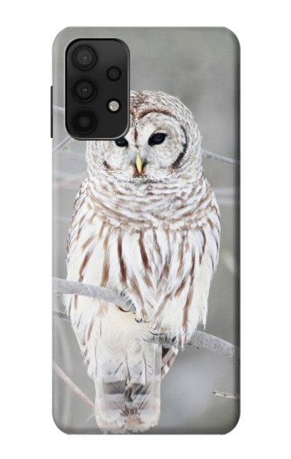 S1566 Snowy Owl White Owl Case For Samsung Galaxy M32 5G