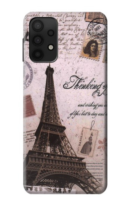 S2211 Paris Postcard Eiffel Tower Case For Samsung Galaxy M32 5G