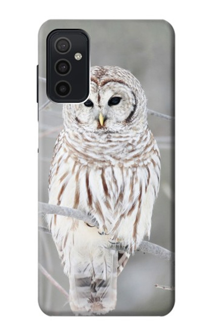 S1566 Snowy Owl White Owl Case For Samsung Galaxy M52 5G